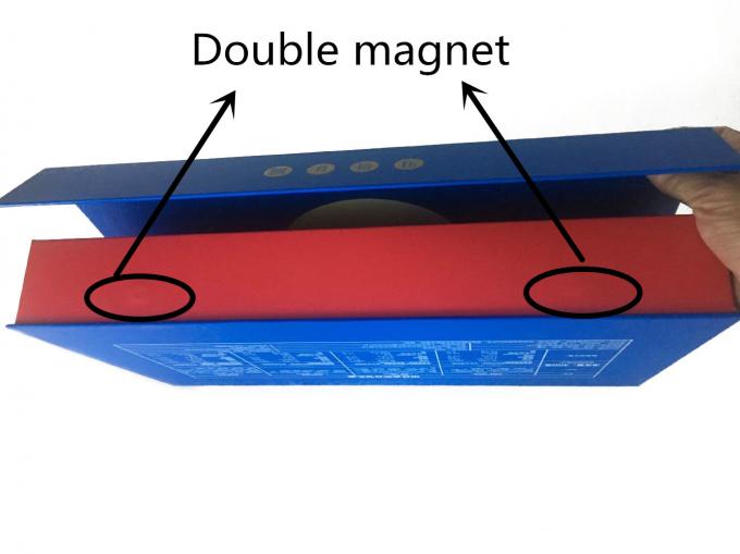 Mooncake Box Insert Magnetic Closure 250gsm Paper Gift Box Packaging Mooncake Box With Insert