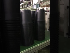 Red Round Plastic Flower Pots Nursery Pots For Gardening A Pot