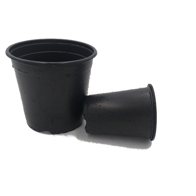 Lightweight 1 Gallon Plastic Flower Pots 18.5cm For Leek Seedling