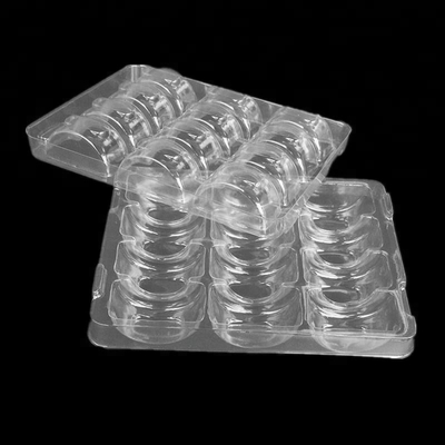 Square Folding Plastic Macaron Packaging 12 Pack Macaron Blister Tray