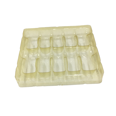 Vacuum Formed 0.2mm Thick Vial Blister Packaging Rectangular Clear Blister Tray