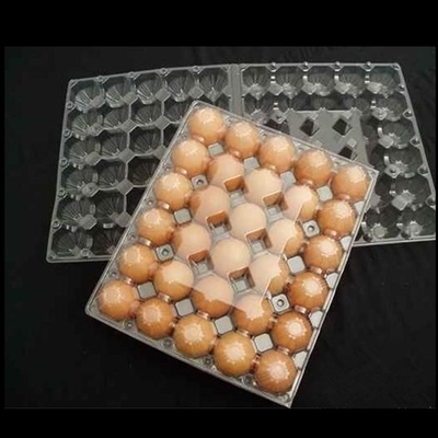 Folding 0.4mm 30 Cells Plastic Blister Packaging Non Toxic Polymer Egg Holder Tray