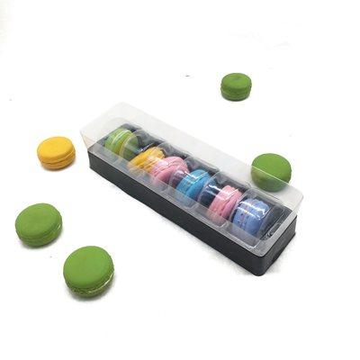 macaron box packaging plastic inner tray clear plastic tray macaron holder blister tray for big size 6pcs macaron