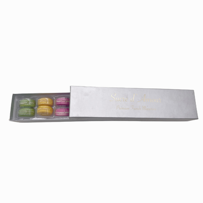 Boutique Macaron Packaging Paper Box Customized Biscuit Snack Box