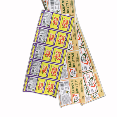 Adhesive Paper Plastic Sticker Label Customize Plastic Paper Sticker