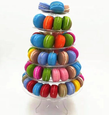 18g Snap-On Closure Plastic Macaron Packaging for Disposable Food Tray Closure Type