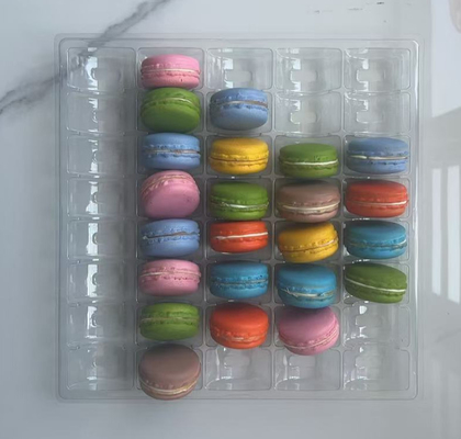 Wholesale Macaron Box Packaging 12pcs  Embossing Printing Handling
