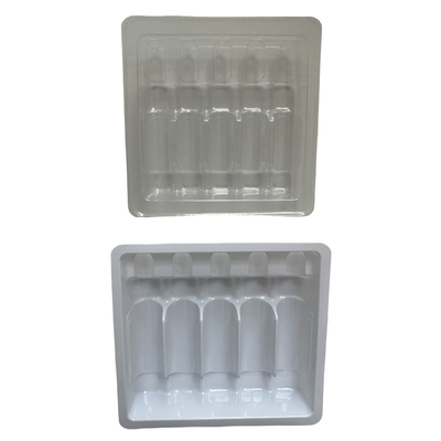 PET Polyethylene Terephthalate Ampoule Tray Customized Wholesale 1ml 2ml 5ml 10ml Water Injection Ampoule Tray Customized Packaging