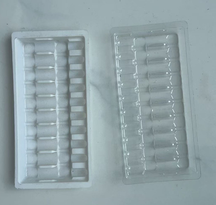 Wholesale of 10 PVC plastic trays for 1 ml of water needle vacuum forming inner tray for medicine