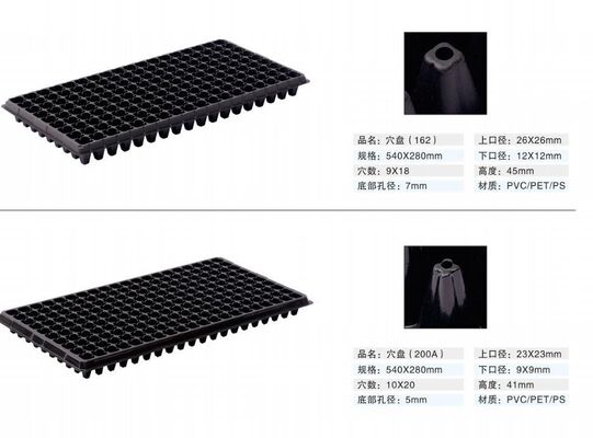 200-cell Plastic Seedling Tray - 2mm Thick and Aging Resistant for Durable Plant Growth