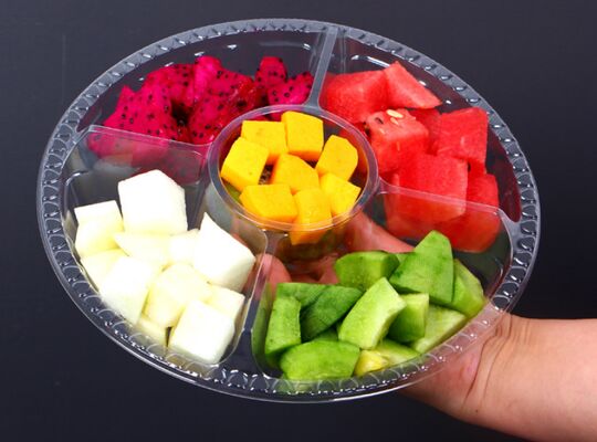 Customizable Recyclable PET Transparent Fruit Packaging Box with Heat Sealing for Grapes and Tomatoes