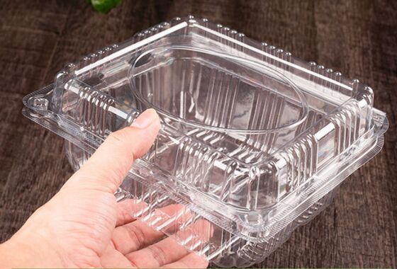 Customized Design Recyclable PET Packaging Box with Heat Sealing for Fresh Vegetables and Fruits