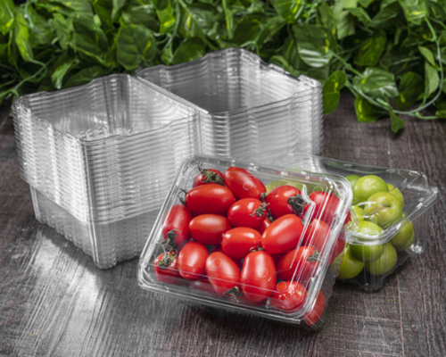 easy‑close hinged lid tamper‑evident clamshell drop‑resistant plastic box anti‑pressure fruit punnet prevent fruit bruising