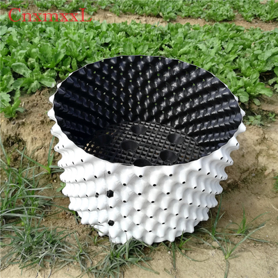 Outdoor Hydroponic White, Black Fast Growing 15 Gallon Root Tree Plants Air Root Pruning Container Made Of HDPE,PVC pot type