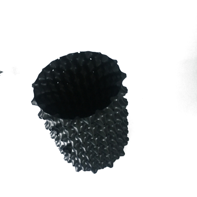 20cm Dia 0.7mm PVC Plastic  Not Coated Degradable Polymers Black 
