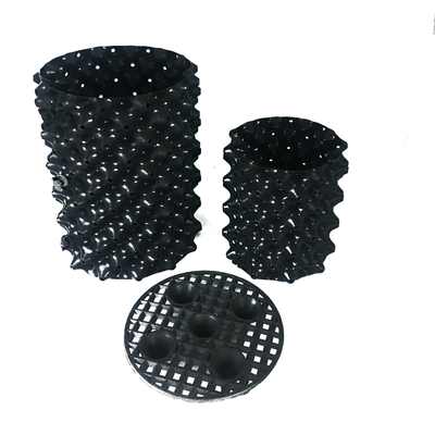 20cm Dia 0.7mm PVC Plastic  Not Coated Degradable Polymers Black 