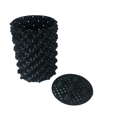 20cm Dia 0.7mm PVC Plastic  Not Coated Degradable Polymers Black 