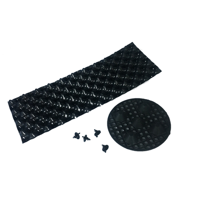 20cm Dia 0.7mm PVC Plastic  Not Coated Degradable Polymers Black 
