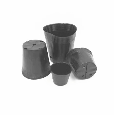 Chrome Plated Plastic Nursery Pot Orchid Seeds Growing Black Pots For Greenhouse