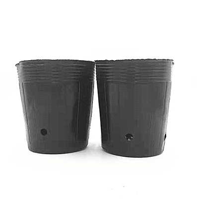 HDPE Plastic Nursery Pot Onion Seeds Growing Black Pots For Greenhouse
