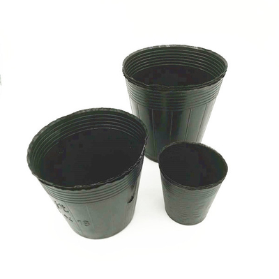 Custom Size Black PVC PS Plastic Soft Flower Nutrition Pot For Planting
