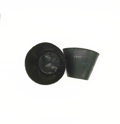 Custom Size Black PVC PS Plastic Soft Flower Nutrition Pot For Planting