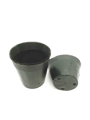 Custom Size Black PVC PS Plastic Soft Flower Nutrition Pot For Planting
