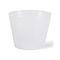 Soft and thin plastic nursery pot clear transparent and  black color