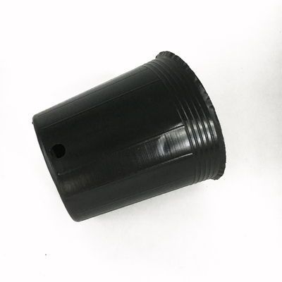 Black Color Big Plastic Flower Pot Garden Aging Resistant