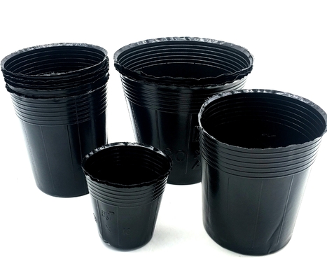 wholesale plasti  black soft pot  for  garden germination pot