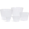 White plastic nursery pots Pure HDPE nursery pot soft flower pot in low price