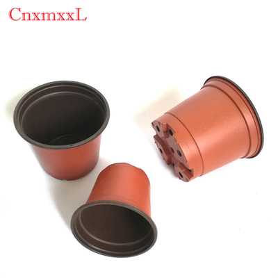 Double-color plastic flower pot plastic plant pot plastic flower container in quality assurance.