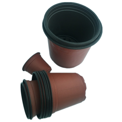 New Design 3 Inch Plastic Nursery Pots Soft Brown Colour Plastic Flower Pot
