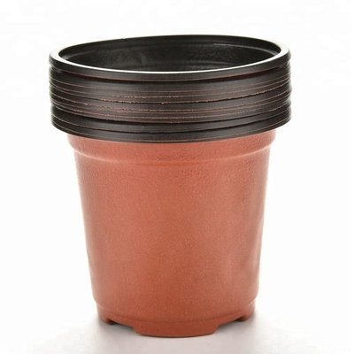 PP Sun  15cm Width Plastic Flower Pots 12 Drainage Holes