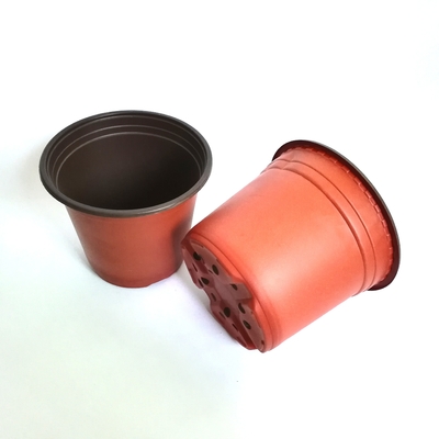 competitive price high-quality hydroponic fresh flower pot pp double color plastic flower pot