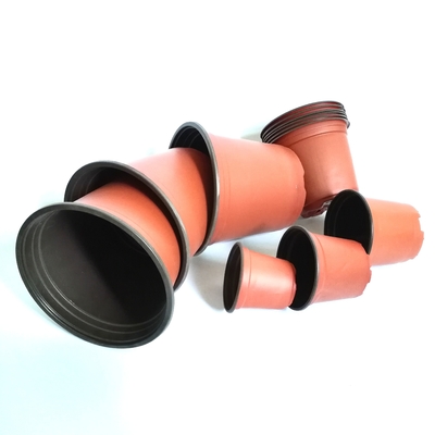 Manufactures wholesale PP plastic material bicolor flower pots