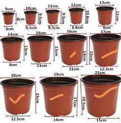 Eco-friendly plastic flower pot soft pot for grow healthily.