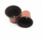 Black Orange 17cm Plastic Plant Pots Tear Resistant Sturdy Polypropylene Planters