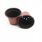 Black Orange 17cm Plastic Plant Pots Tear Resistant Sturdy Polypropylene Planters