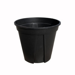 wholesale 2.5L black plastic pot garden plastic nursery gallon pot thick gallon bonsai pruning made of PP/HDPE