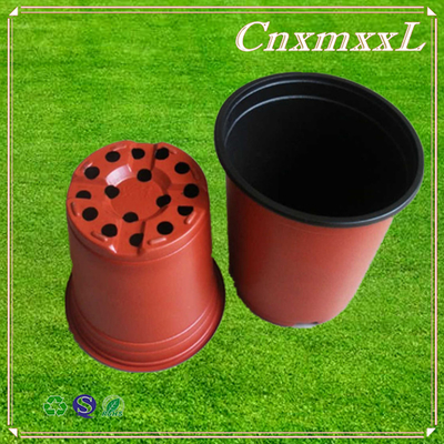 Lightweight 1 Gallon Plastic Flower Pots 18.5cm For Leek Seedling