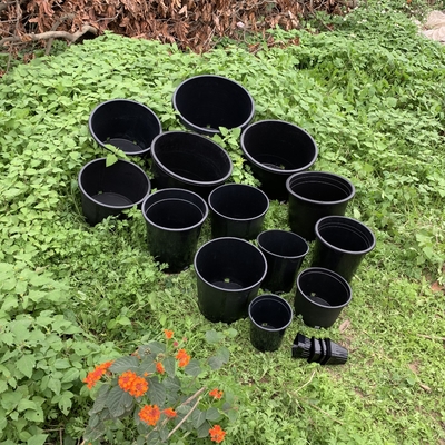 Durable Hard plastic 3 gallon pot black flower plant pots big nursery pots of PP/HDPE
