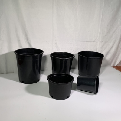 Durable Hard plastic 3 gallon pot black flower plant pots big nursery pots of PP/HDPE