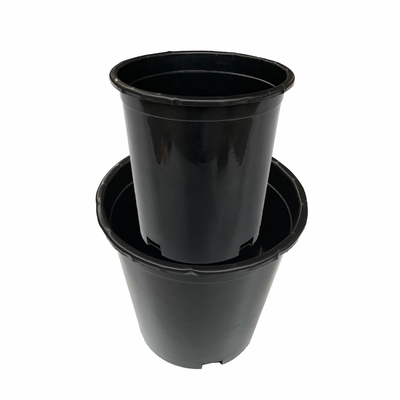 Durable Large 165mm Diameter Hard  Plastic Flower Pots 17cm Height