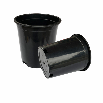 Durable Large 165mm Diameter Hard  Plastic Flower Pots 17cm Height