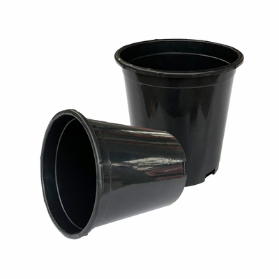 Durable Large 165mm Diameter Hard  Plastic Flower Pots 17cm Height