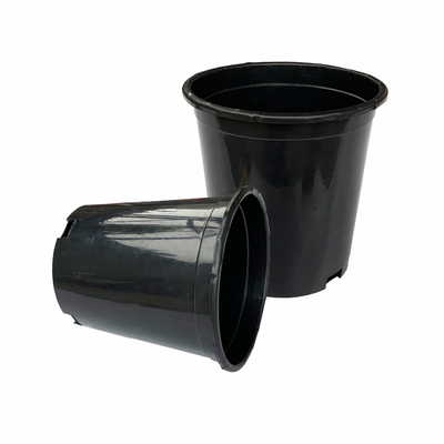 Durable Large 165mm Diameter Hard  Plastic Flower Pots 17cm Height