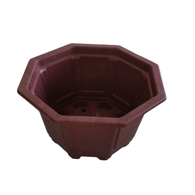 Octagon Plastic Plant Flower Pot Large Compression Process