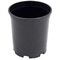 Customizable Black Plastic Flower Pot Outdoor Gallon Pot High Quanlity