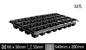 Floor Bough Pot PS PVC Black Plastic Seedling Tray With Dome For Microgreens